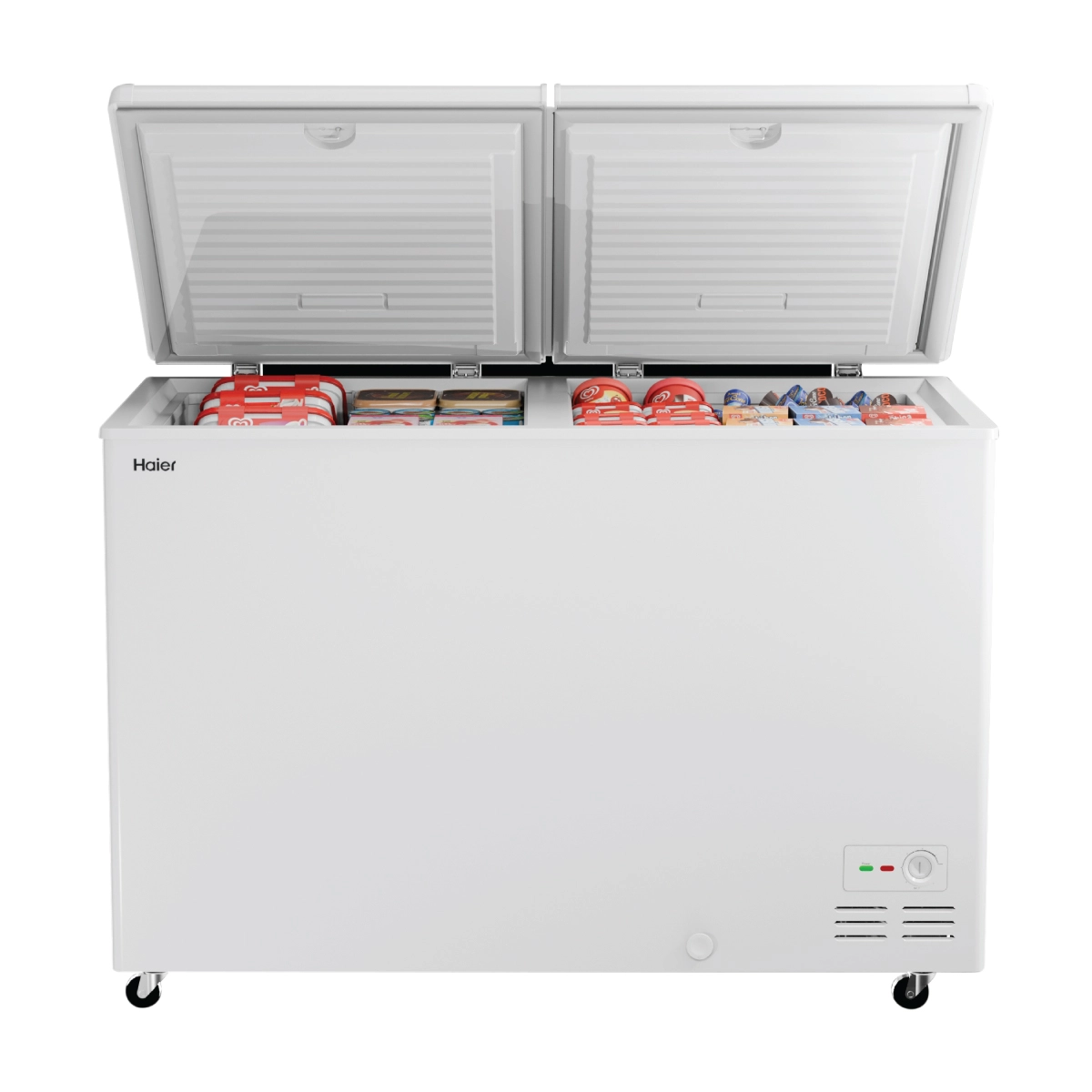 Haier 588 Ltr Double door- White Colour Convertible Hard top Freezer